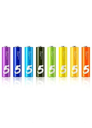 Батарейки xiaomi rainbow battery aa 10 штук 1.5v щелочные для пультов игрушек и гаджетов