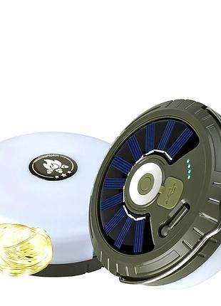 Фонарь гирлянда 10м 10w usb аккумулятор 2000mah с пультом ду хаки mh-0518