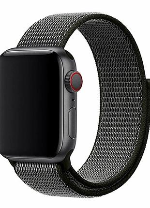 Ремінець для apple watch nylon 42 44 45 49 мм колір dark olive матеріал нейлон для повсякденного використання