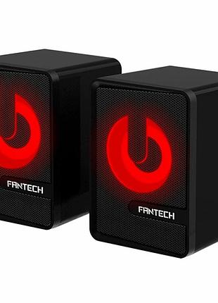 Комп'ютерні колонки fantech gs203 beat 6 вт 70х68х92мм usb aux чорні для ігор і музики
