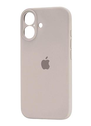 Чехол силиконовый silicone case square для iphone 17 защита камеры серый