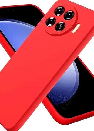 Чехол силиконовый full camera для tecno spark 20 pro+ tpu с защитой камеры красный