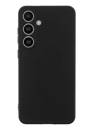 Чехол tpu matte 1.3mm для samsung galaxy s25 5g черный с защитой камеры и усиленными углами