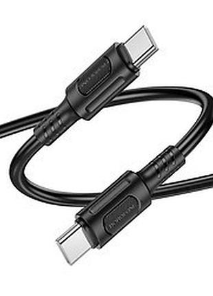 Кабель usb type-c to type-c 60w 1м 3a черный borofone bx111 9