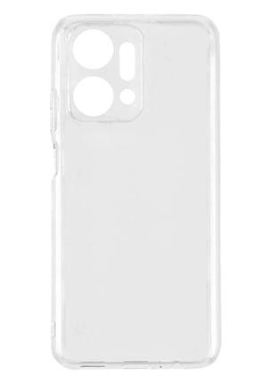 Прозрачный чехол tpu для honor x7a защита от ударов легкий и тонкий transparent