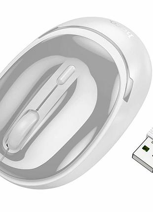 Беспроводная мышь hoco gm34 nuevo 2.4g bluetooth 3.0 5.2 1600dpi белый для работы и игр