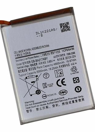 Аккумулятор li-pol 4900mah для samsung a13 a21s модель eb-ba217aby класс aaaa