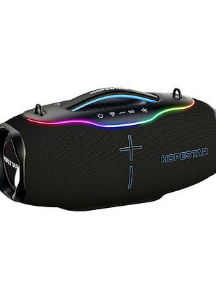 Портативна bluetooth-колонка 220 вт 24000 ма·год usb aux ipx6 чорна hopestar h90