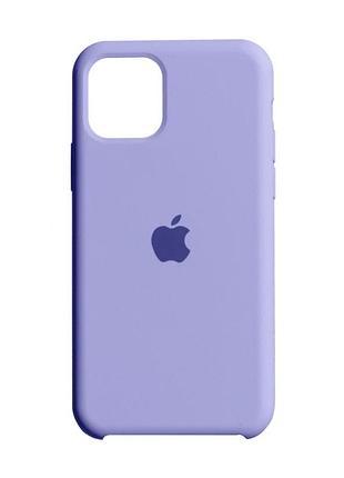 Чехол силиконовый для iphone 11 pro с микрофиброй внутри противоударный elegant purple