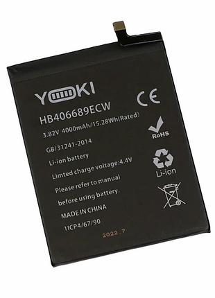 Аккумулятор li-pol 4000mah 3.82v для huawei y7 hb406689ecw