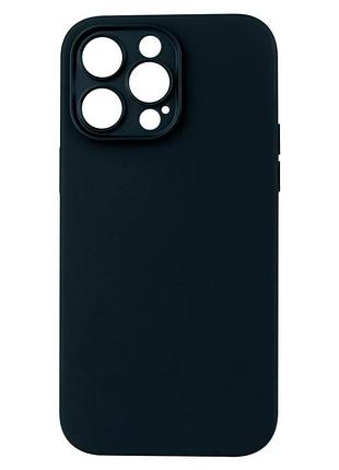 Чохол силіконовий baseus liquid silica gel case для iphone 14 pro із захисним склом чорний