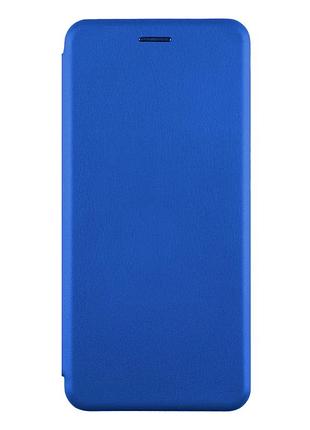 Чехол-книжка tpu pu для motorola moto g24 power защитный с микрофиброй внутри темно-синий