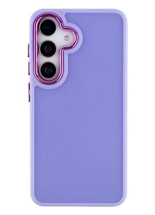 Чехол tpu+pc space ii для samsung galaxy s25+ 5g purple противоударный с защитой камеры