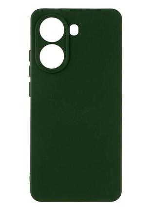 Чохол силіконовий full camera для xiaomi poco x7 5g із захистом камери мікрофібра 71.dark green