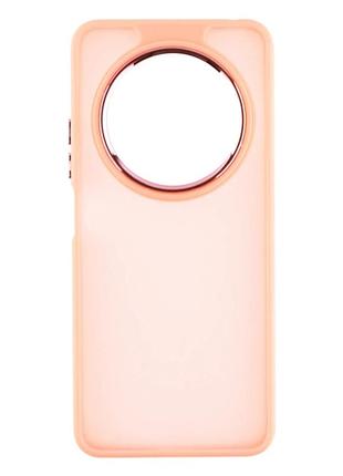 Чехол tpu+pc space ii для xiaomi redmi 14c redmi a4 poco c75 противоударный матовый розовый
