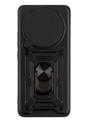 Чехол противоударный armor guard shield для xiaomi redmi note 14 pro+ 5g защита камеры черный