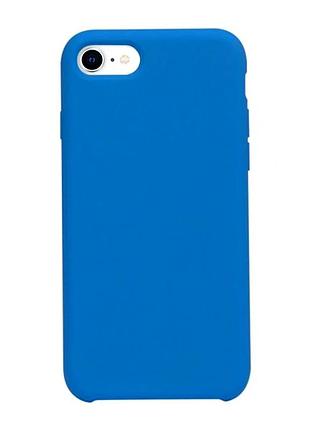 Чехол силиконовый для iphone 7 8 se 2020 классический защитный royal blue
