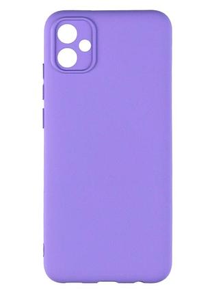 Чехол силиконовый full case для samsung galaxy a04e tpu защита камеры фиолетовый