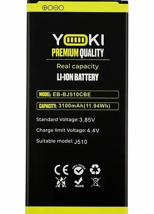 Акумулятор li-pol 3100mah 3,85v для samsung j510h galaxy j5 2016