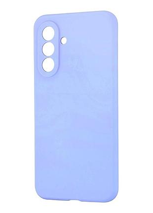 Чехол силиконовый silicone case для samsung a36 a366 защита камеры лавандовый