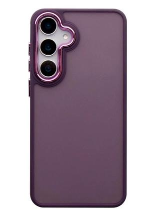 Чехол tpu+pc space ii для samsung galaxy s24+ 5g противоударный с защитой камеры фиолетовый