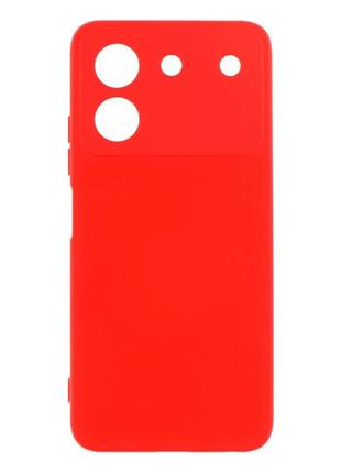 Чехол силиконовый full camera для zte blade a54 tpu с защитой камеры красный