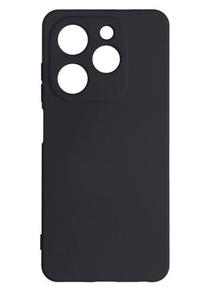 Чехол силиконовый full camera для tecno spark go 2024 bg6 с микрофиброй внутри защитный темно-синий