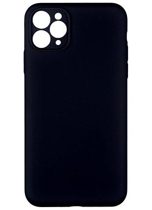 Чехол силиконовый full camera для iphone 11 pro max с защитой камеры черный
