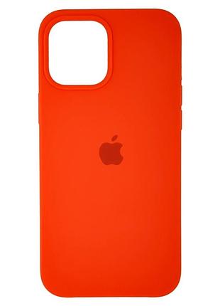 Чохол силіконовий для iphone 12 pro max з мікрофіброю всередині захисний 27.peach