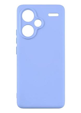 Чехол силиконовый full camera для xiaomi redmi note 13 pro+ 5g с микрофиброй внутри фиолетовый