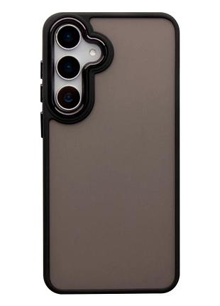 Чохол tpu+pc space ii для samsung galaxy s24 5g чорний протиударний із захистом камери