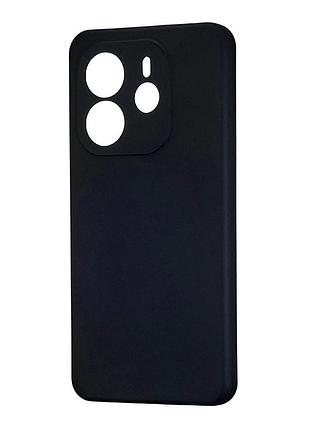 Чохол силіконовий silicone case для xiaomi redmi note 14 4g чорний із захистом камери