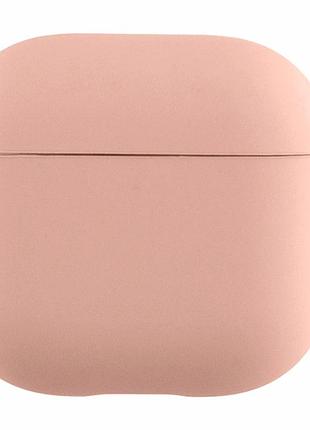 Футляр силиконовый с микрофиброй для airpods 3 pink sand защита от повреждений компактный размер