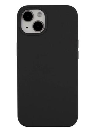 Чехол силиконовый full size для iphone 13 противоударный dark grey с защитой камеры
