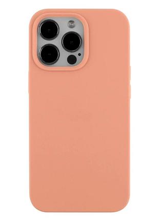Чехол силиконовый full size для iphone 14 pro max с защитой камеры 12.pink