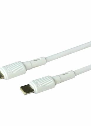 Кабель usb type-c to lightning 20 вт 1м білий hoco x83 для швидкого заряджання та синхронізації пристроїв