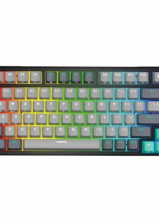 Игровая беспроводная клавиатура fantech atom pro83 mk913 mercury blue switch 83 кнопки черный rgb подсветка type-c