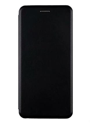 Чехол-книжка tpu pu для infinix hot 50i smart 9 черный с защитой экрана и усиленными углами