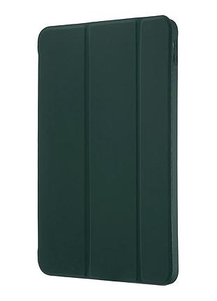 Чехол-книжка smart case силиконовый для ipad 10 10.9 2022 ipad 11 11 2025 защитный темно-зеленый с подставкой