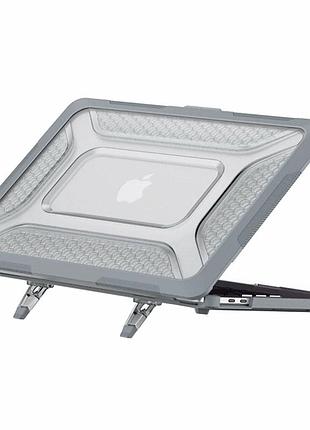 Накладка tpu pc hex shield для macbook air 15 дюймов 2023 2024 2025 серый