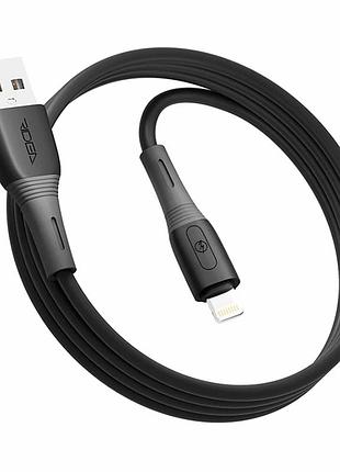 Кабель usb lightning 1 м 12w чорний для заряджання iphone ipad ridea rc-m133 spring