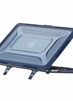 Накладка tpu pc hex shield для macbook pro 16 дюймів 2024 2023 2021 колір темно-синій