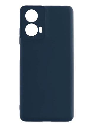 Чохол силіконовий full case для motorola moto g24 power із захистом камери tpu 08.dark blue