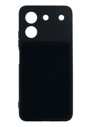 Чехол силиконовый full camera для zte blade a54 защита камеры с микрофиброй черный