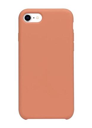 Чохол силіконовий soft case для iphone 7 8 se 2020 класичний захисний персиковий