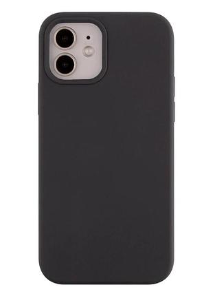 Чохол силіконовий full size для iphone 11 протиударний із захистом камери сірий 15.dark grey