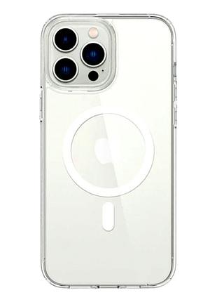 Чохол tpu+pc ultra hybrid з magsafe для iphone 12 12 12 pro прозорий із захистом камери