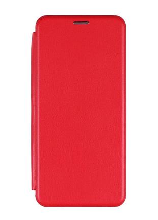 Чехол-книжка tpu pu для samsung galaxy m14 5g m146 защитный красный с микрофиброй внутри