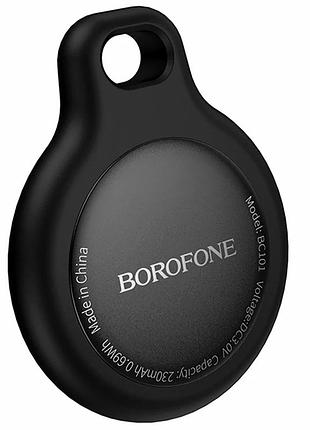 Умный брелок borofone bc101 anti-lost gps черный компактный 31х31х9мм с батарейкой cr2032