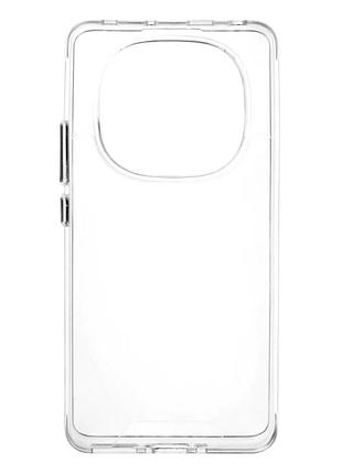 Прозрачный чехол tpu для xiaomi redmi note 14 pro 5g защита камеры усиленные углы transparent